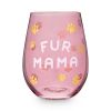 Fur Mama 20 oz Stemless Wine Glass Blush®