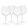 Reserve Inez Crystal Burgundy Glasses Viski®