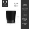 Stoneware DOF Tumblers in Black Viski®
