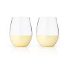 Belmont Dipped Wine Tumblers in Gold Viski®
