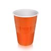 16 oz Orange Party Cups, 50 pack by True