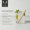 Belmont Stainless Steel Lowball Straws in Gold Viski®