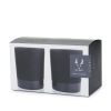 Stoneware DOF Tumblers in Black Viski®