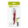 Truetap™: Double-Hinged Waiter's Corkscrew in Metallic Red