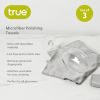 Microfiber Polishing Towels, Set of 3 by True