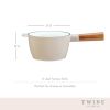 Beige & Wood Cast Iron Fondue Set by Twine Living™