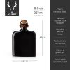 Irving Nautilus Ceramic Flask in Black Viski®