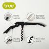 Truetap™: Double-Hinged Corkscrew in Matte Black with Black