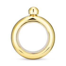 Gold 3 Oz Bangle Flask Blush®