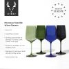 Reserve Nouveau Crystal Wine Glasses in Seaside Viski®