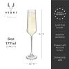 Reserve Inez Crystal Flute Glasses By Viski (set of 4)