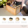 Rattan & Wood Beverage Tub by Twine Living™