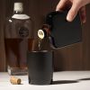 Irving Nautilus Ceramic Flask in Black Viski®
