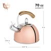 Presley Tea Kettle in Rose Gold by Pinky Up