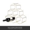 Belmont Geo 6-Bottle Counter Top Wine Rack in Gold Viski®