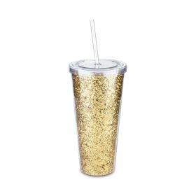Glam Double Walled Glitter Tumbler Blush®