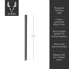 Warren Stainless Steel Lowball Straws in Gunmetal Viski®