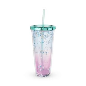 Mermaid Glitter 24 Oz Drink Tumbler Blush®