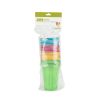 16 oz Bright Color Plastic Cups, Set of 24 by True