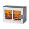 Admiral Cut Crystal Rocks Glasses in Amber Viski®