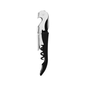 Truetap™ Soft Touch Black Double Hinged Corkscrew by True