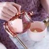Shelby™ Glass and Rose Gold Wrapped Teapot by Pinky Up