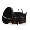 Black Marble Coaster Set by Viski