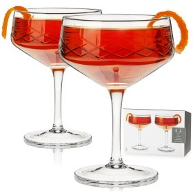 Admiral Crystal Coupe Glasses Viski®