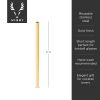 Belmont Stainless Steel Lowball Straws in Gold Viski®