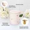 Annette™ Honeycomb Ceramic Tea Mug & Infuser by Pinky Up®
