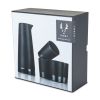 5-Piece Stoneware Sake Set in Black Viski®