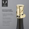 Belmont Heavyweight Champagne Stopper in Gold Viski®