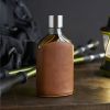 Admiral Parker Leather-Wrapped Glass Flask Viski®