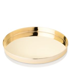 Belmont Round Serving Tray in Gold Viski®