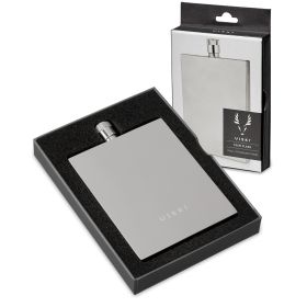 Harrison Slim Flask in Stainless Steel Viski®