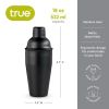 Ash: 18-Ounce Matte Black Cocktail Shaker by True