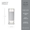 Glass FREEZE™ Highball Glass (set of two) in Gray by HOST®