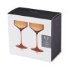 Reserve Nouveau Crystal Coupes in Amber Viski®