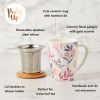 Bailey™ Botanical Bliss Ceramic Tea Mug & Infuser by Pinky U