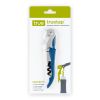 Truetap™: Double-Hinged Waiter's Corkscrew in Metallic Blue