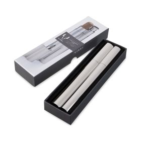 Cigar Holder with 2 oz Flask in Silver Viski®