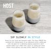 Glass FREEZE™ Wine Glass (set of two) in Gray by HOST®