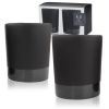Stoneware DOF Tumblers in Black Viski®