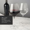 Angled Crystal Burgundy Glasses (Set of 6) by Viski